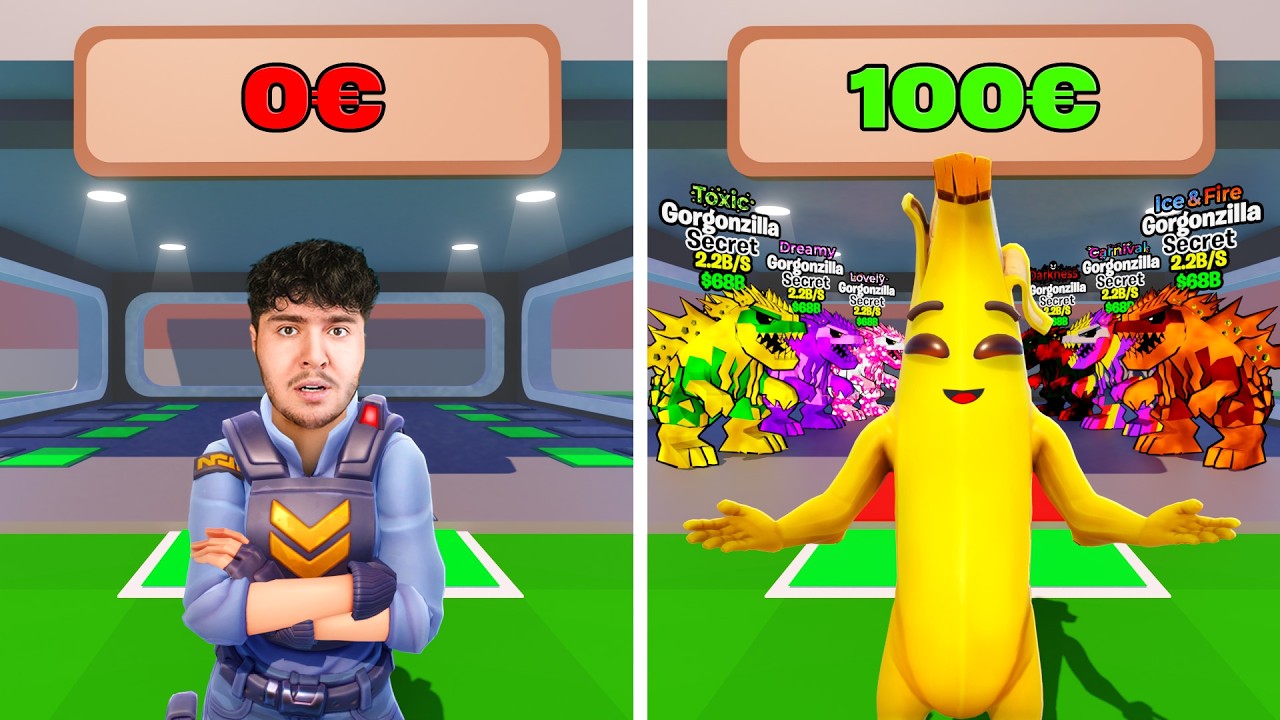 ADMIN ABUSE A 0€ VS 100€ sur Steal The Brainrot !