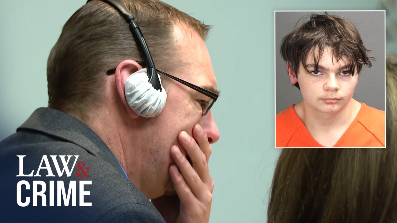 ‘F**k’: Father of Oxford School Shooter Sobs While Watching Security Footage from Day of Shooting