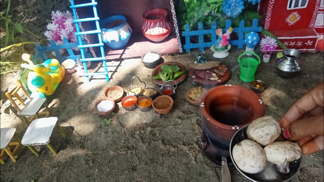 Miniature Mushroom biriyani। Mushroom biriyani recipe। mini kitchen