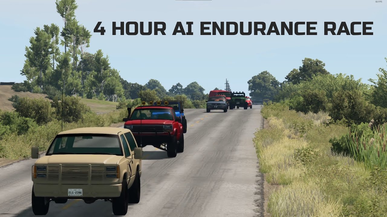 4 Hour AI Endurance Race - BeamNG ASMR