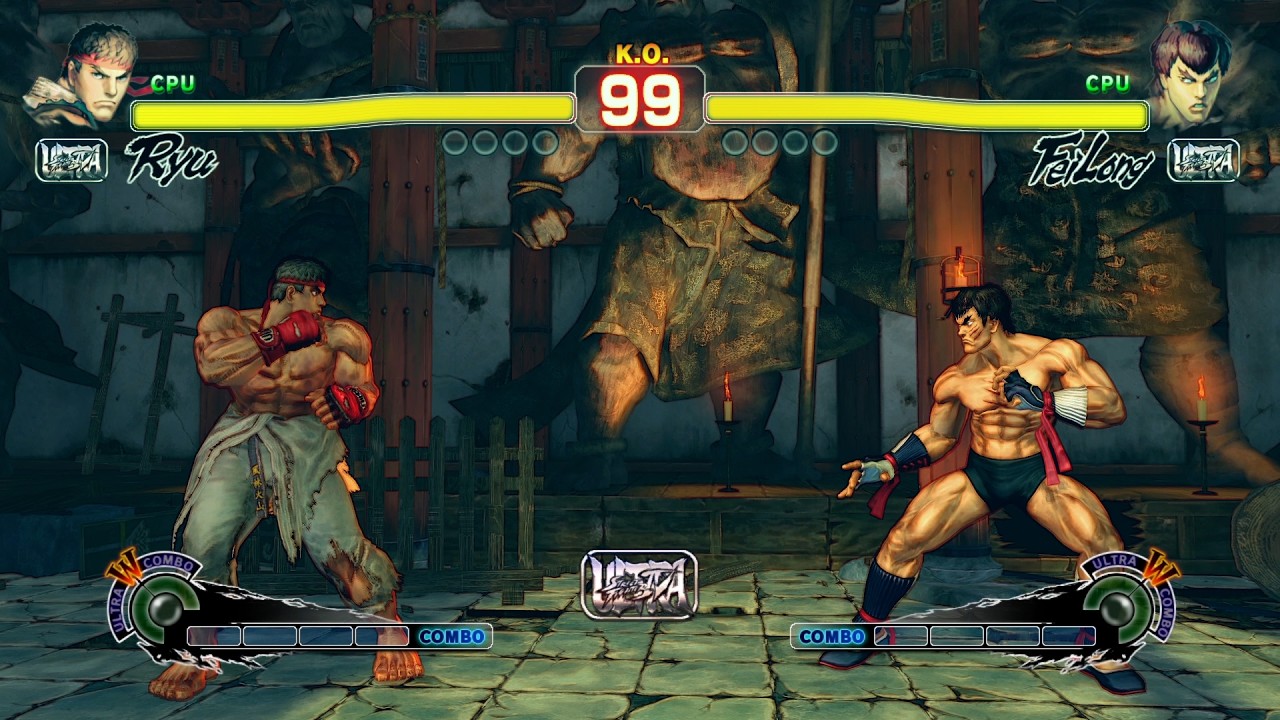 Рю против Фэй Лонга в Street Fighter 4!