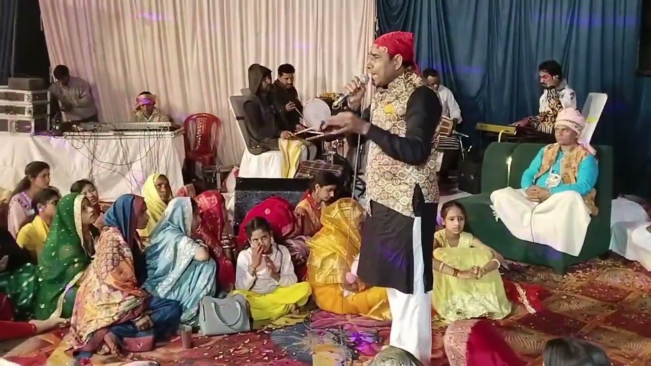 भव्य जागरण  भाई देवेंद्र व सविता  चौधरी की आवाज  