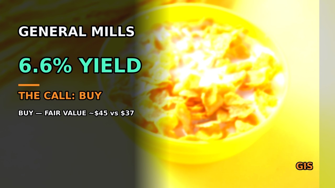 Акции GIS: дивидендная доходность General Mills &mdash; 6,6% после падения на 30%. Выгодная покупка или...
