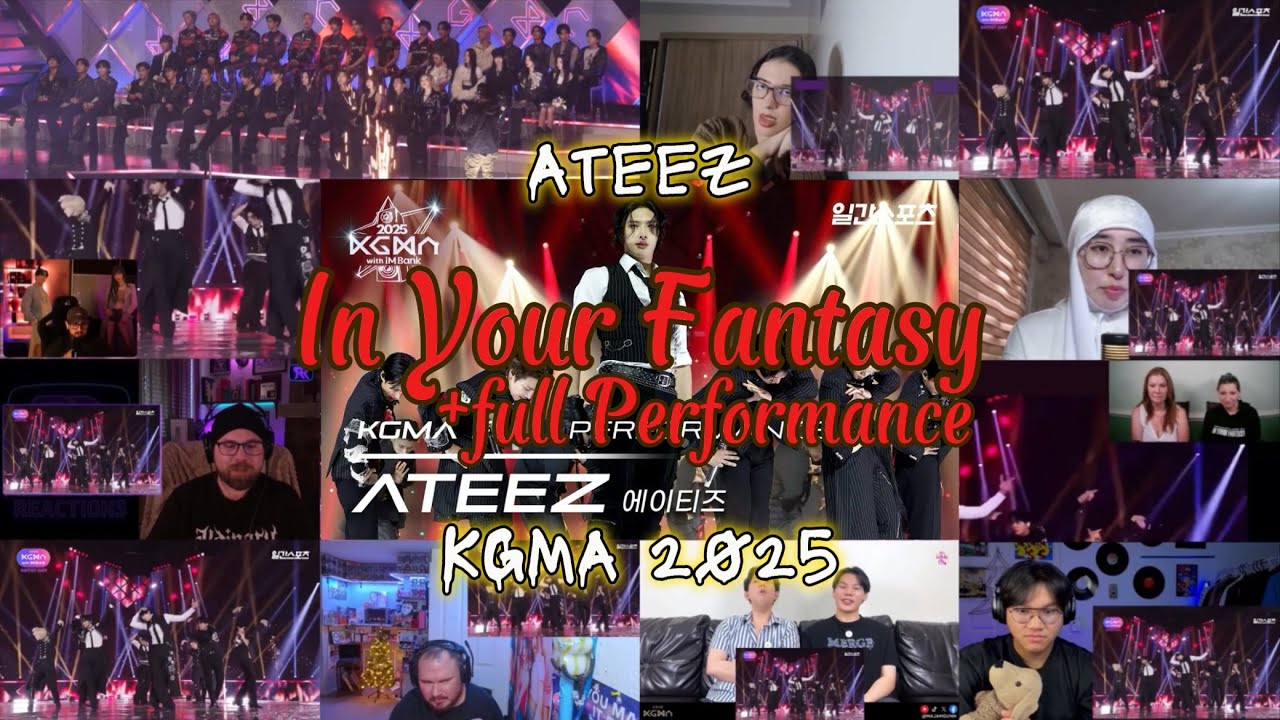 ATEEZ - 'In Your Fantasy' (Hala Hala+Wonderland+The real+Bouncy) KGMA 2025 | REACTION MASHUP 