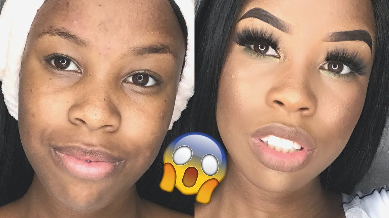 MAKE COM UM MEGA CÍLIOS- PELE NEGRA MAKEUP| Por Samyra Priscila