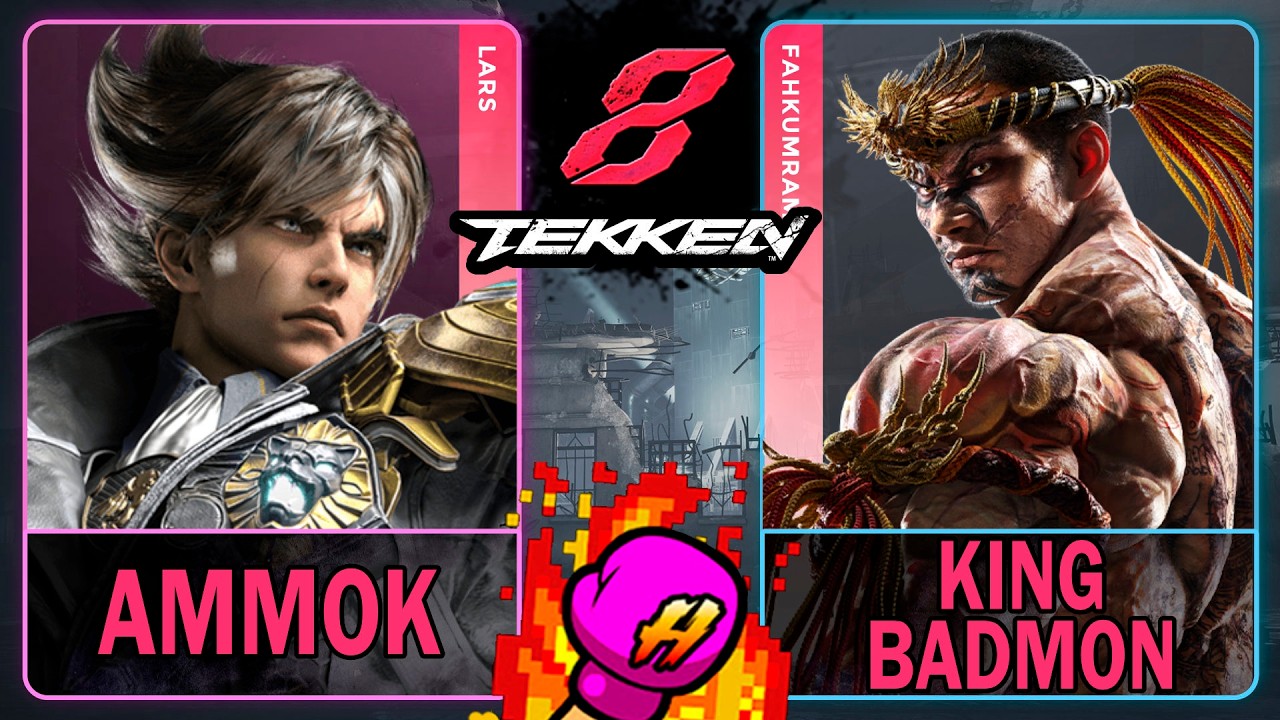Tekken 8 Ammok (LARS) VS King Badmon (FAHKUMRAM)🥊 鉄拳8🥊4K 60ᶠᵖˢ🥊T8 🥊TK8🥊#tekken