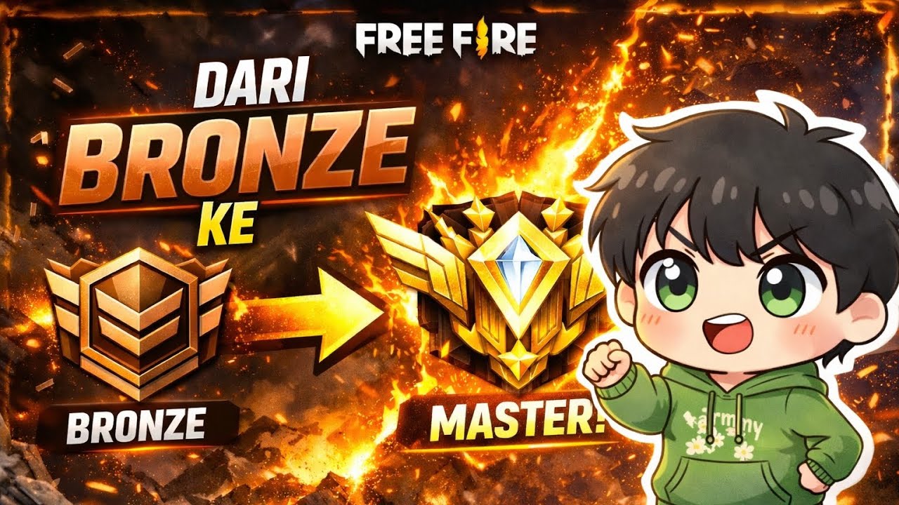 DARI BRONZE KE MASTER DALAM 1 HARI?! 😱🔥 #1 Push Rank GILA Free Fire!
