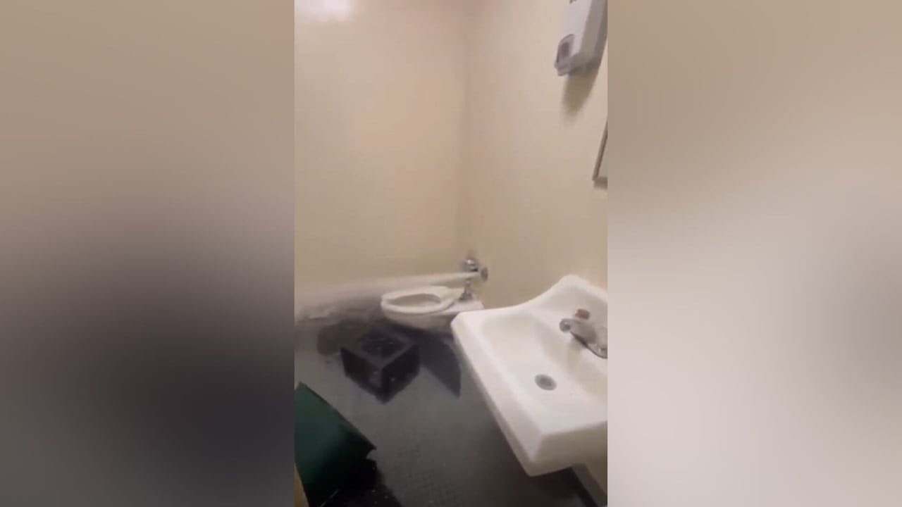 Fulton County Jail drying out after weekend flooding from burst pipe