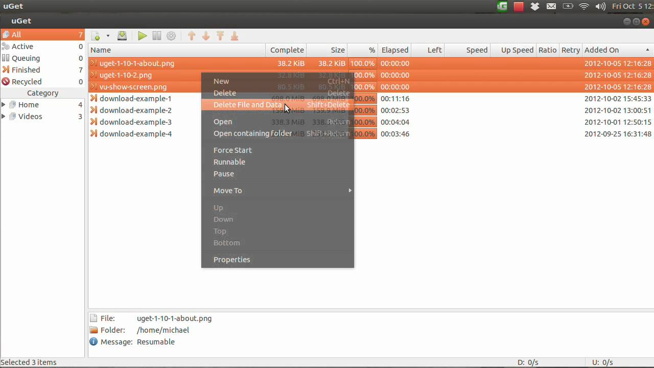 uGet Tutorial - Batch Downloading