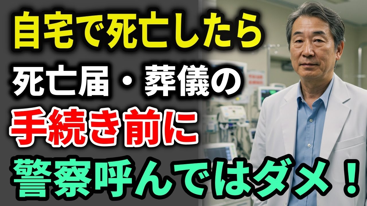 知らないと大変！家族が自宅で亡くなったときどうする？必要な葬儀手続きと事後処理の流れ