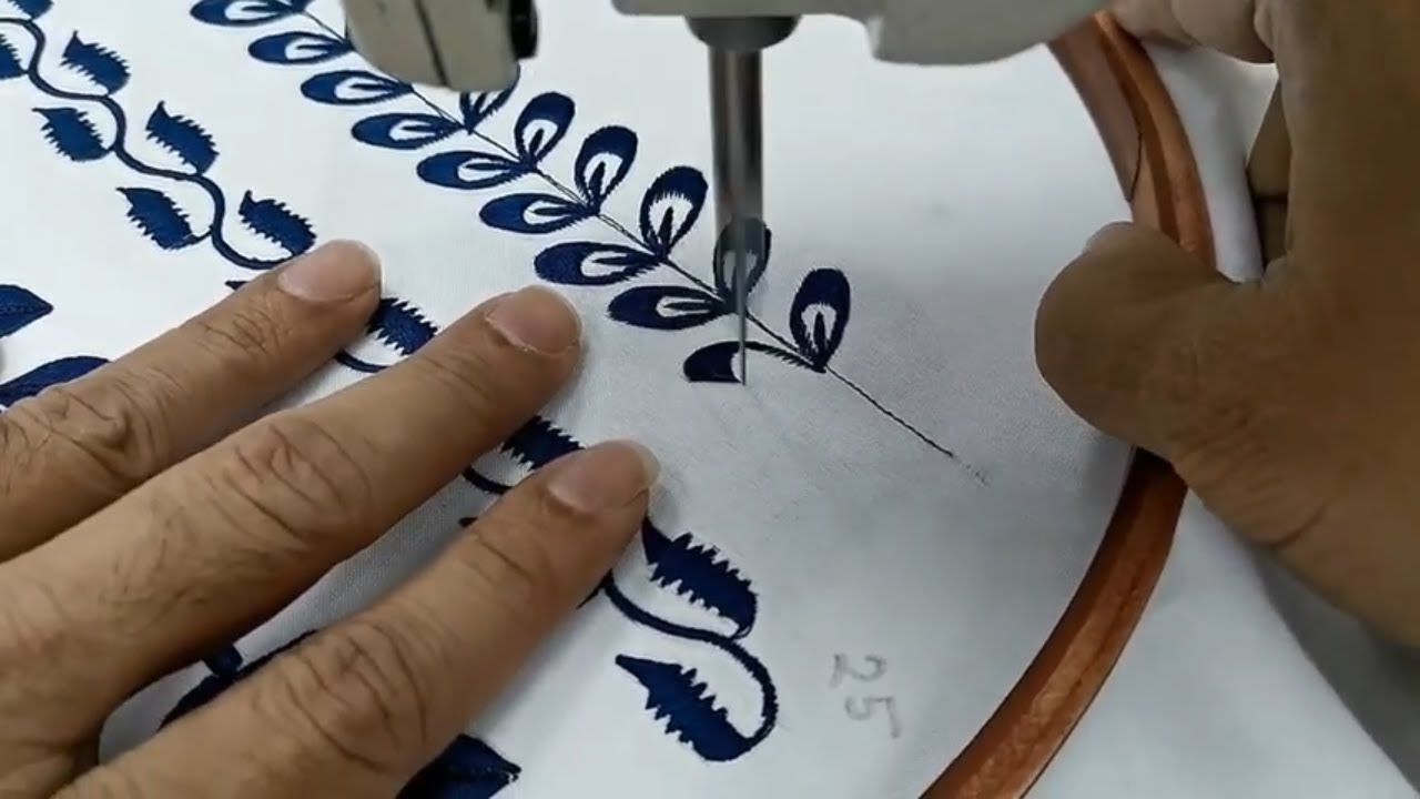 A little bit of different leaf embroidery | video tutorials for beginners