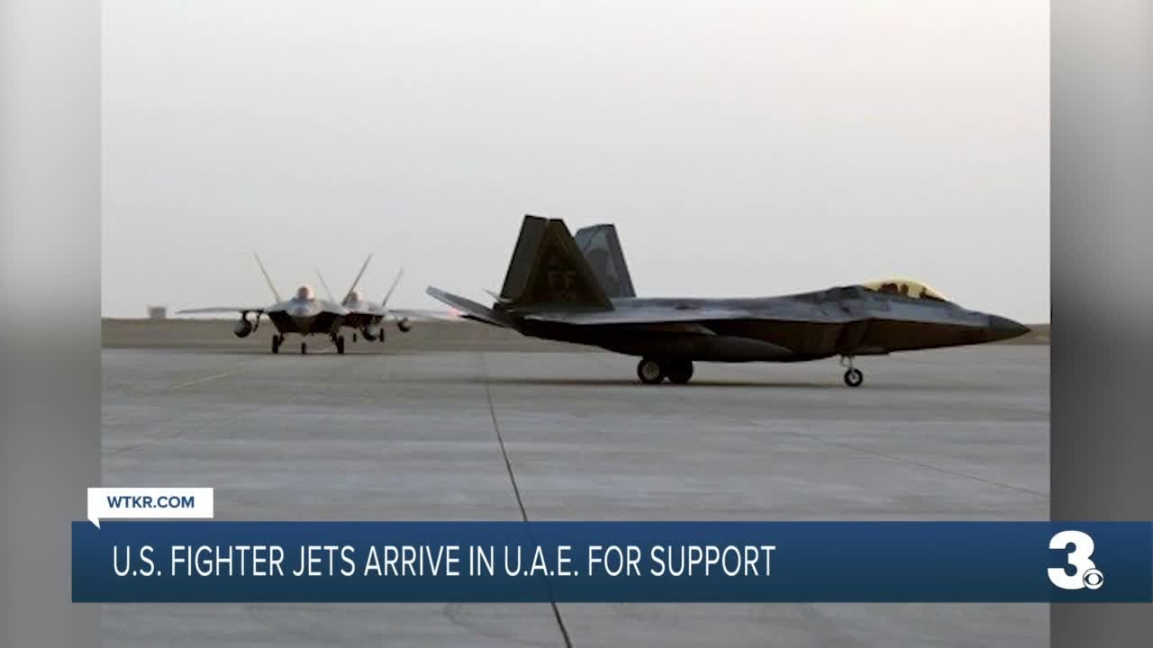 U.S. fighter jets arrive in U.A.E. for support