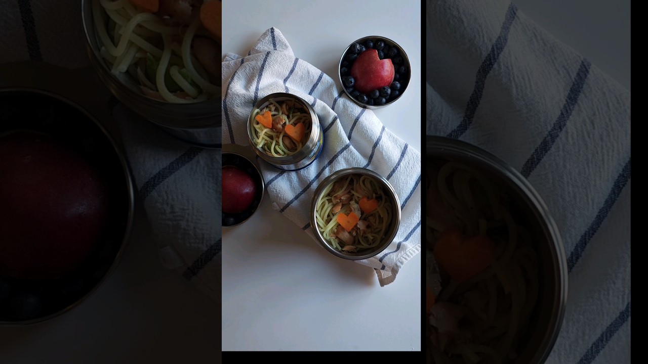 Hot lunch for the kids today #shorts #lunchideas #kidslunch #hotlunch #thermos #leftoverrecipe