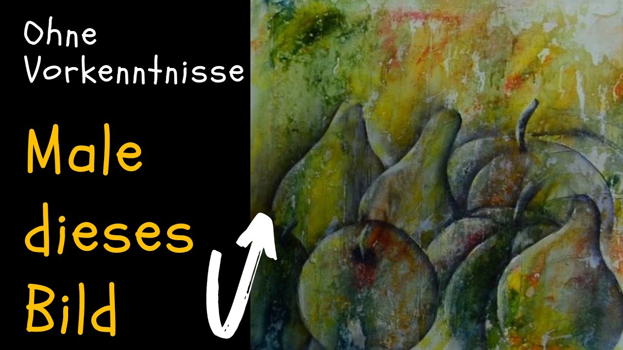 Acryl malen lernen. Keine Vorkenntnisse nötig. Die Paint&Smile-Techniken. So entsteht dieses Bild .