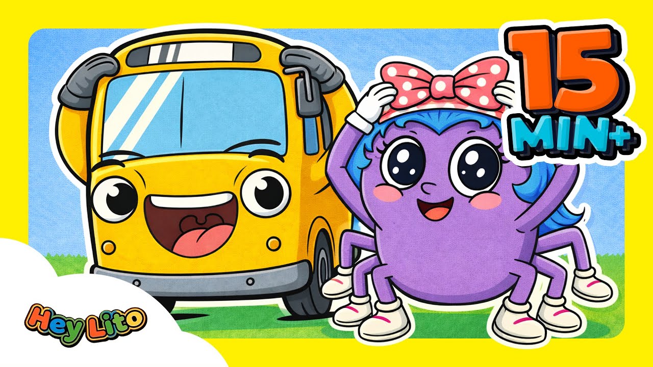 ​Wheels on the Bus & More! | 15 Mins Nursery Rhymes Compilation