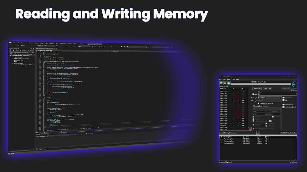 Read and Write Memory in Assault Cube [Gamehacking für Anfänger]