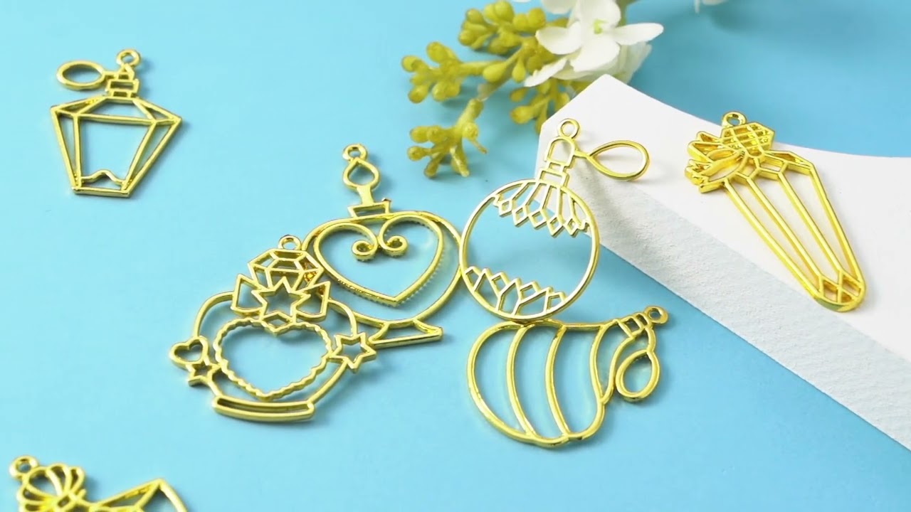 Alloy Open Back Bezel Pendants (PALLOY-CJ0001-119) #pandahall #diy #diycrafts #epoxyresin #bezel