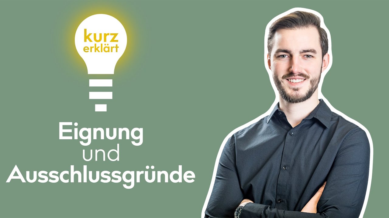 Eignungsnachweis, Ausschlussgr&uuml;nde und Erkl&auml;rungen - Kurz erkl&auml;rt #5 | B_I MEDIEN