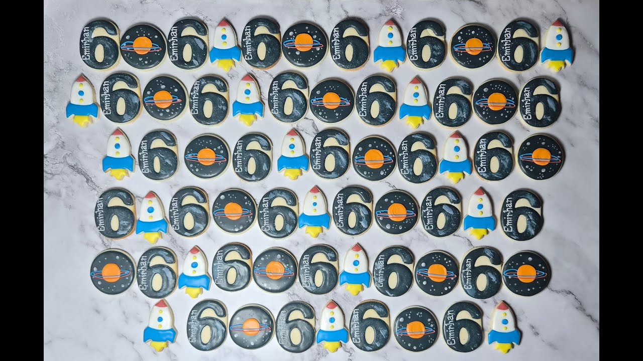 Space Theme Cookie Designs