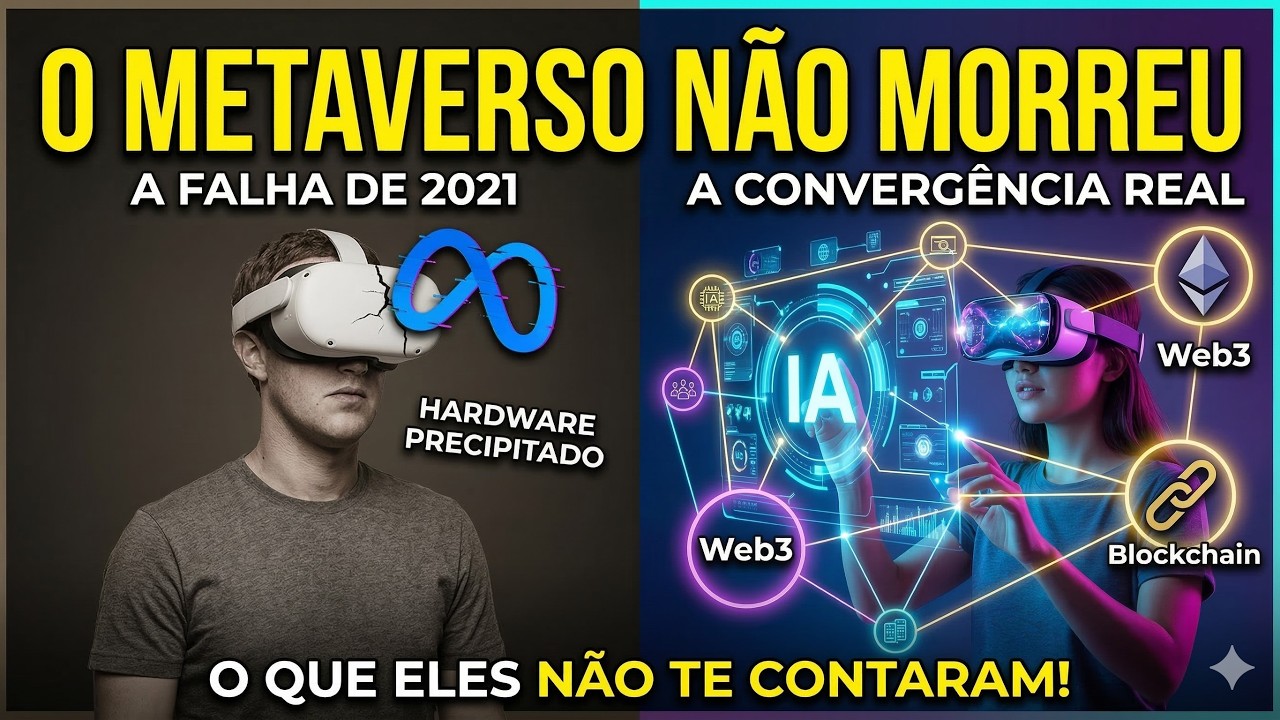 O Metaverso NÃO flopou! O Erro de 2021 e a verdadeira convergência da Web3 e IA
