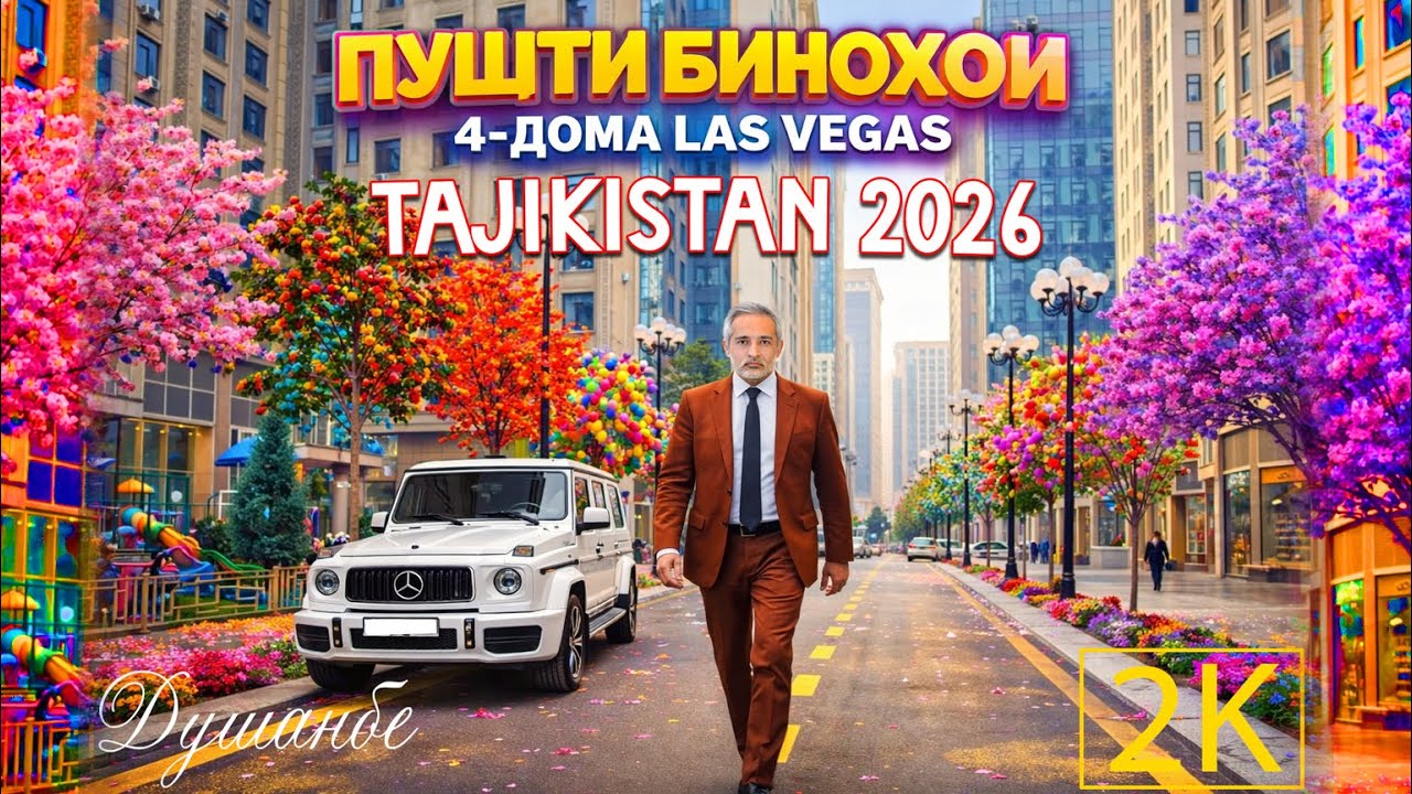 TAJIKISTAN 4 -ДОМА ЧИ СИР ДОРАД ПУШТИ БИНОХОИ LAS VEGAS ДУШАНБЕ САИД САИДОВ #dushanbe #tajikistan
