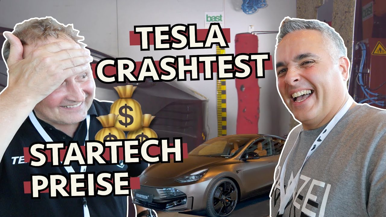Tesla Crashtest - Überlebt ein menschliches Knie einen 40kmh Aufprall? | Startech Model Y #8