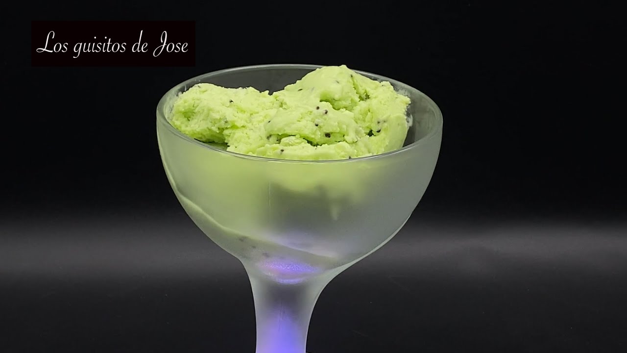 Helado de kiwi con tres ingredientes y sin máquina. Los guisitos de Jose