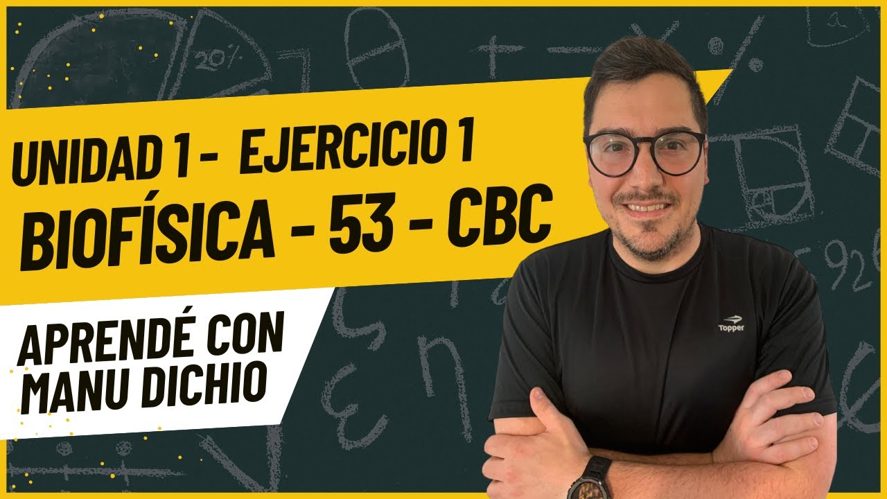 Biofísica. CBC. Ejercicio 1, cinemática, MRU. Guía 2023.