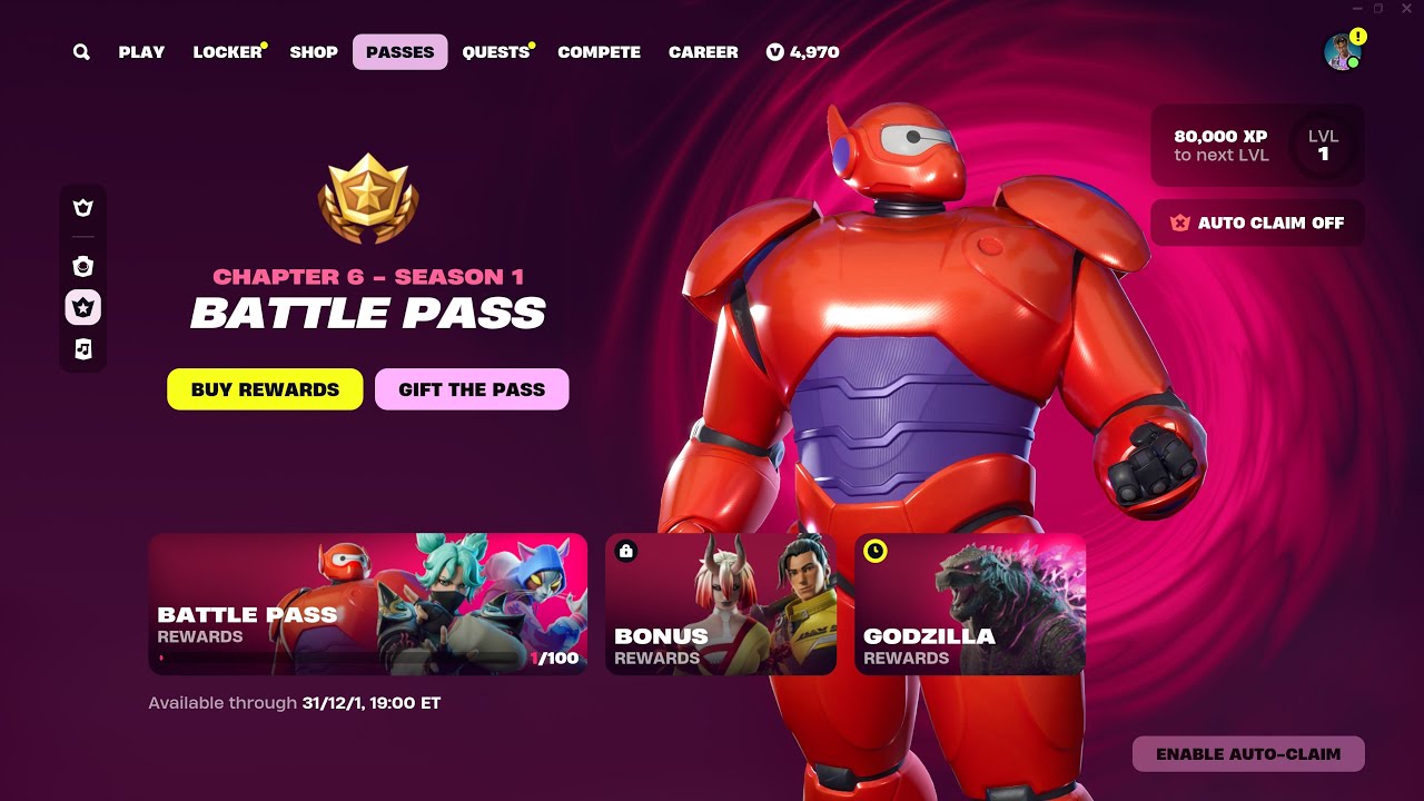 РЕАКЦИЯ НА БОЕВОЙ ПРОПУСК 1 СЕЗОНА 6 ГЛАВЫ FORTNITE!