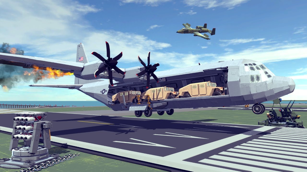 Airplane Crashes & Shootdowns #6 | Besiege