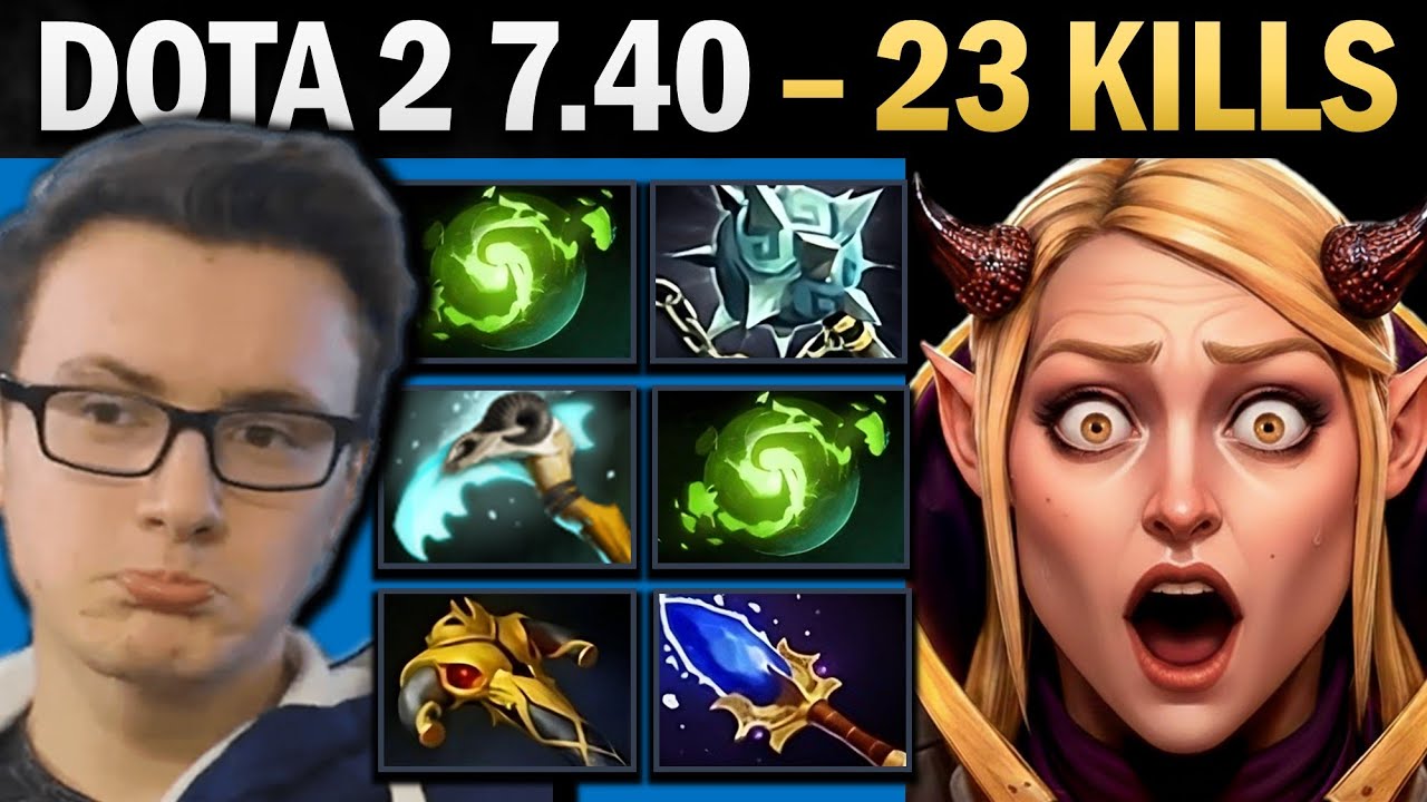 Invoker Pro Mid with 23 Kills and 1200 XPM - Dota 2 Gameplay