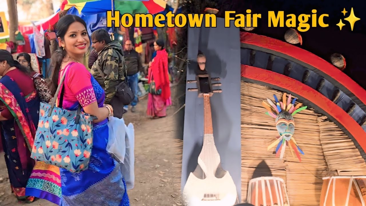 Saraswati Puja Vlog + Goshai Mela Arambagh | My Favourite Hometown Fair 💛✨