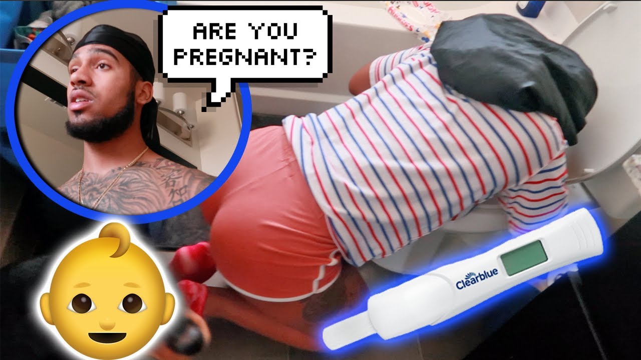 SHE HAS MORNING SICKNESS... *TAKING A PREGNANCY TEST ON CAMERA*