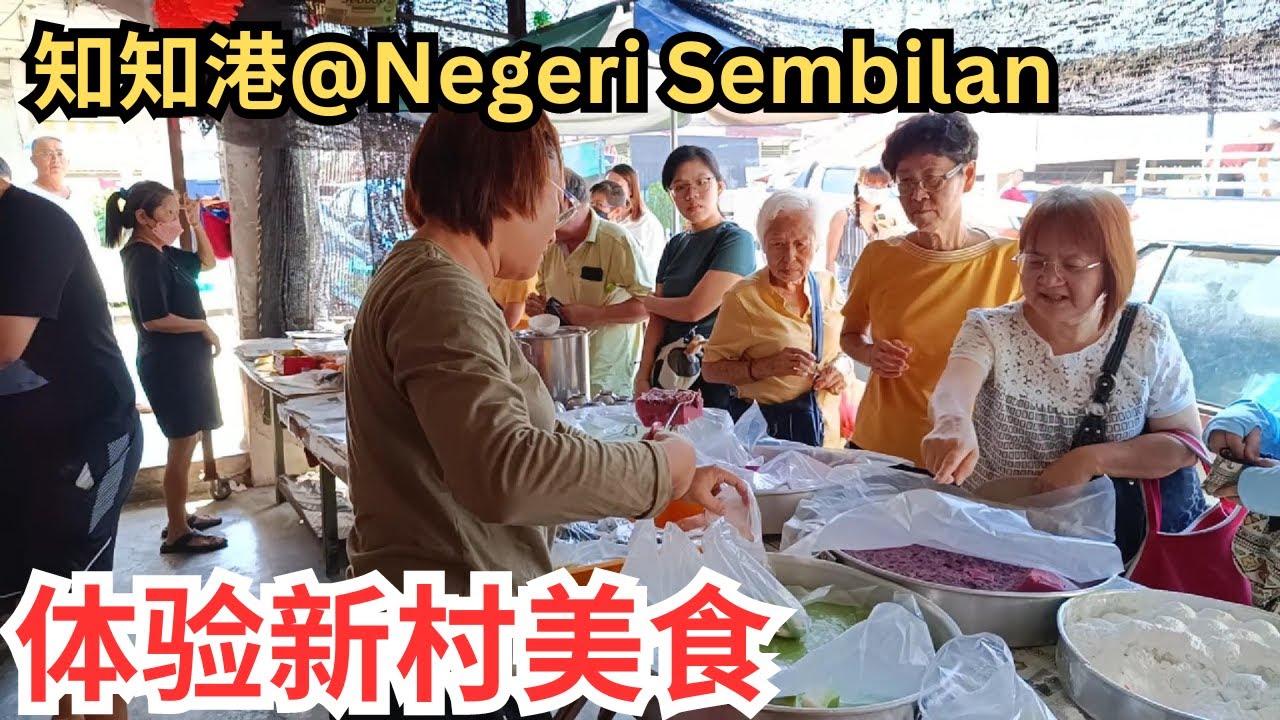 [知知港到Kuala klawang小鎮] 當地人帶我們喝海南咖啡 | 隱藏新村的鴨腿面 陈年金桔 | 貓山王薩其馬 | 客家茶粿搶著買 | 參觀當地神廟 | Exploring Pekan Titi