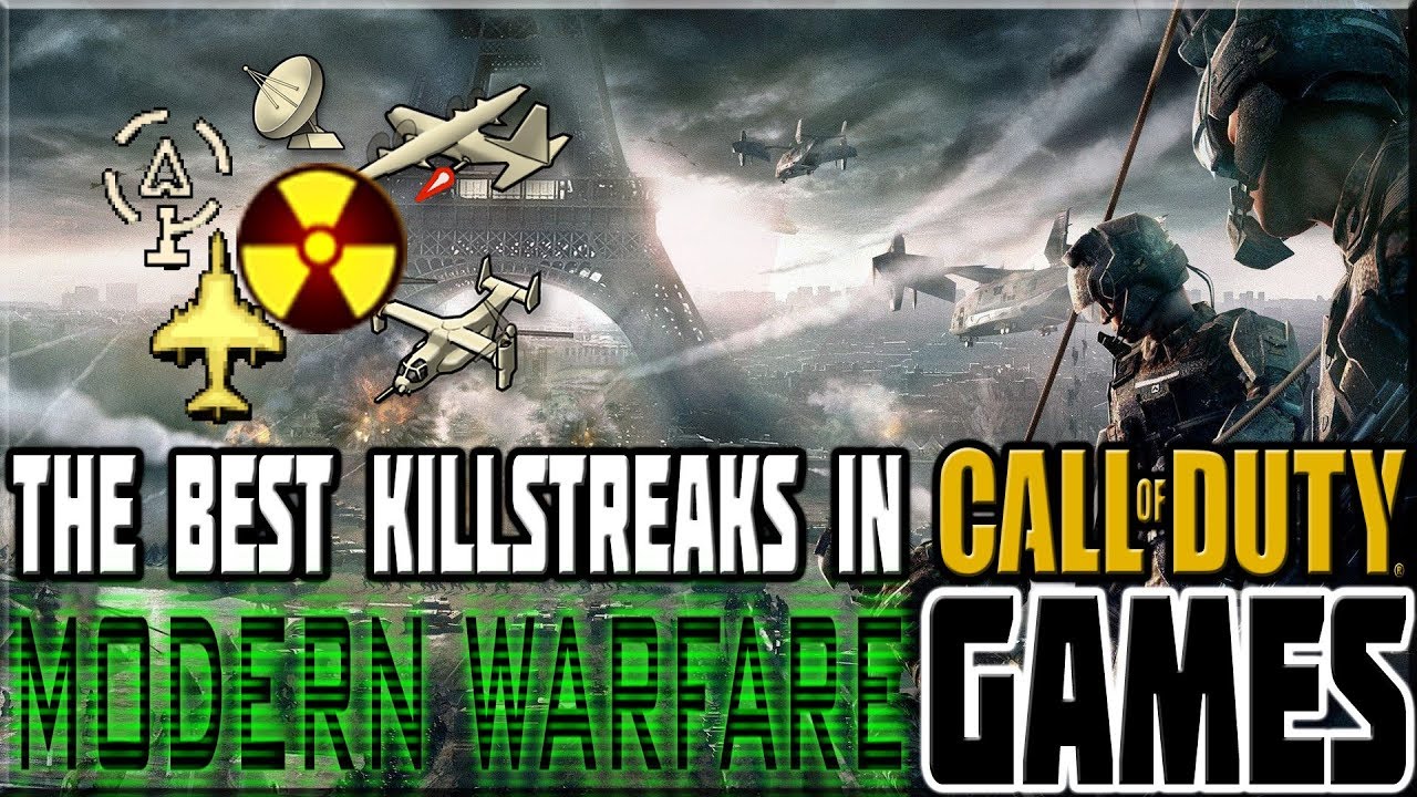 BEST KILLSTREAKS IN CALL OF DUTY MODERN WARFARE GAMES!