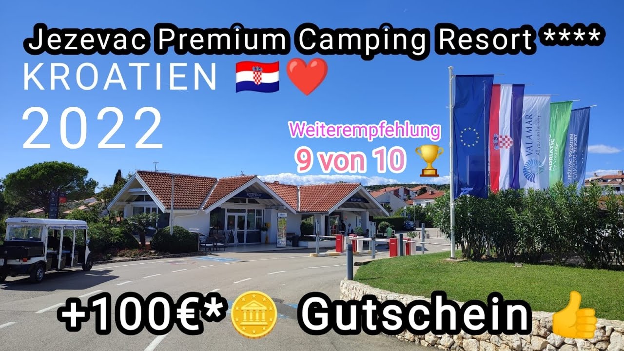 🇭🇷 Jezevac Premium Camping Resort **** by VALAMAR Insel KRK 🏖️ - KROATIEN Video-Rundgang 🎥