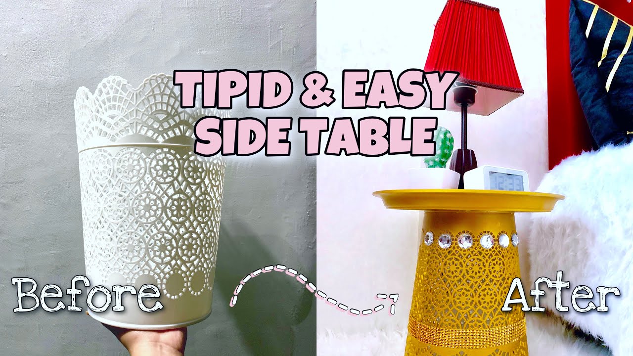 DIY // TIPID & EASY SIDE TABLE | MURA PERO MAGANDA