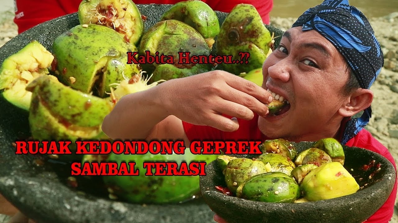 MUKBANG Rujak Kedondong Sambal Terasi 🌶️ Pedas Asam Segar Bikin Nagih!