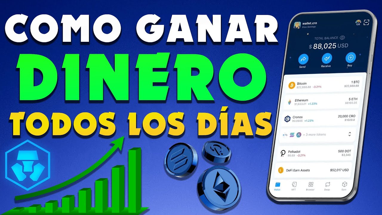 💎 Como GANAR DINERO con Crypto.com 👉 Genera Ingresos Pasivos!! 💵