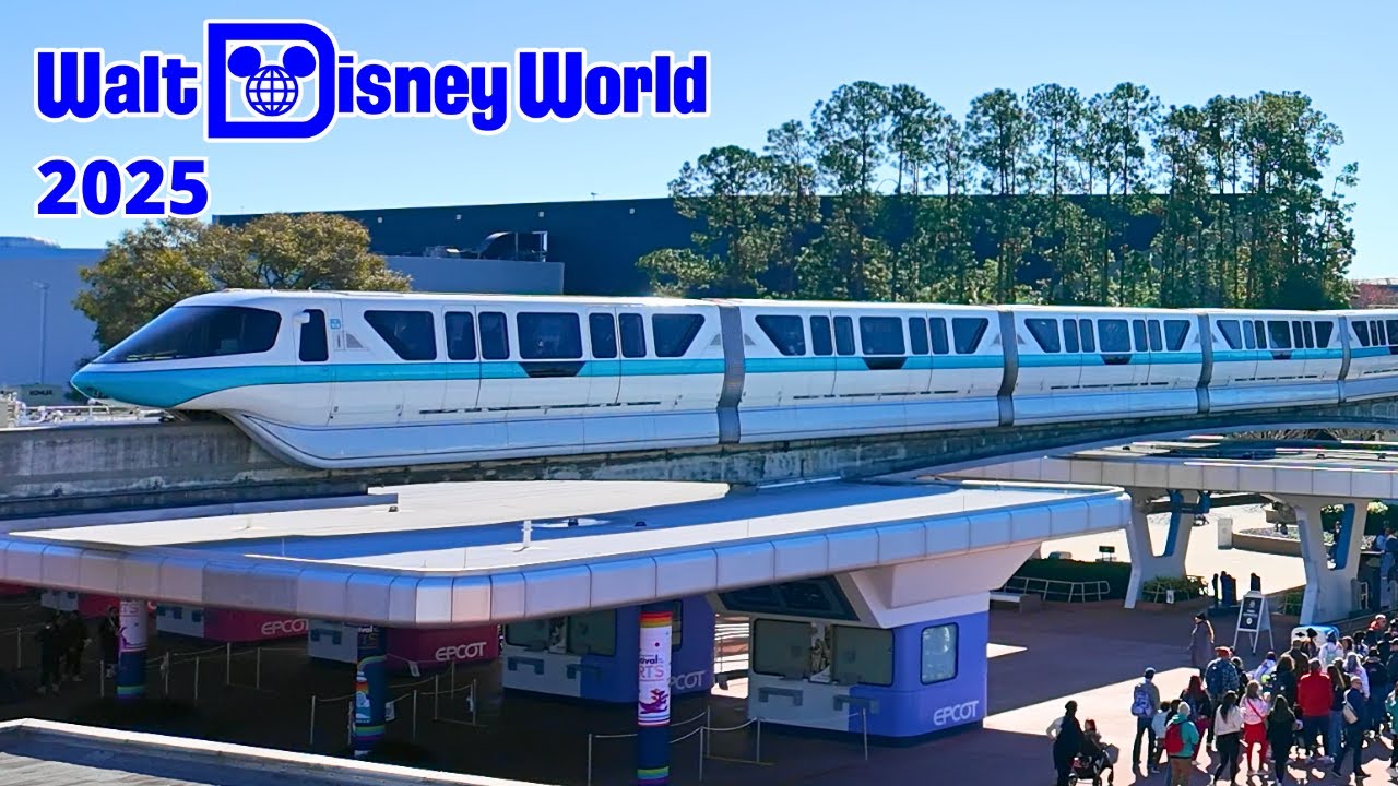 EPCOT Monorail to Magic Kingdom 2025 Complete Ride POV Experience in 4K | Walt Disney World Orlando