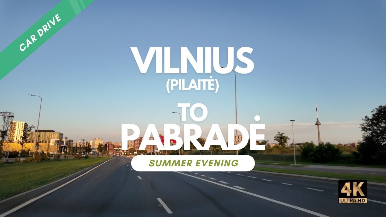 Car drive | 4K 60 | Summer | Vilnius - Nemenčinės plentas - Pabradė