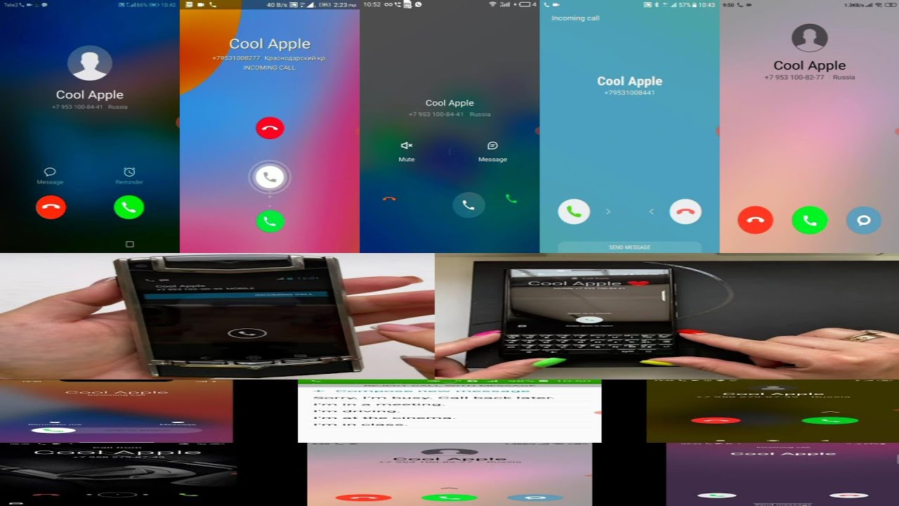 Various screen calls recordings / Samsung Galaxy & Meizu &  Vertu &  Xiaomi 