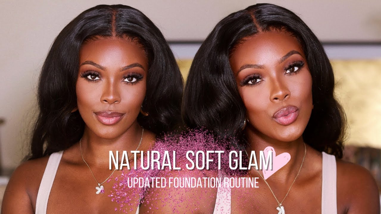 FLAWLESS NATURAL SOFT GLAM + EASY FOUNDATION ROUTINE FOR DARK SKIN WOC