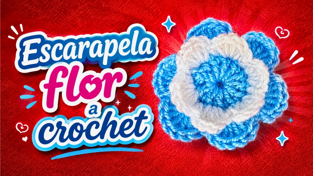 Como hacer una Escarapela Argentina Flor en tejido crochet tutorial paso a paso.(Moda a Crochet)
