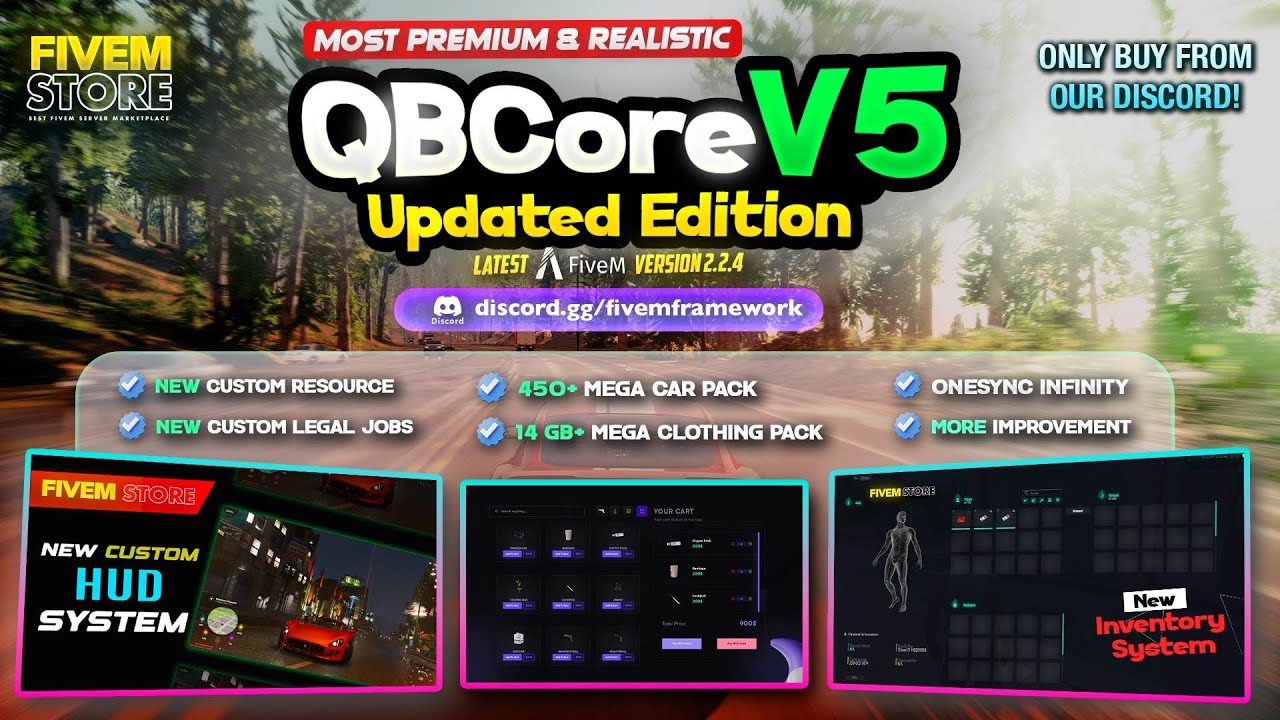 FiveM QBCore V5 UPDATED EDITION SERVER 2.O🔥Now OUT & For Sell || #fivem #qbcore  #nopixel !!