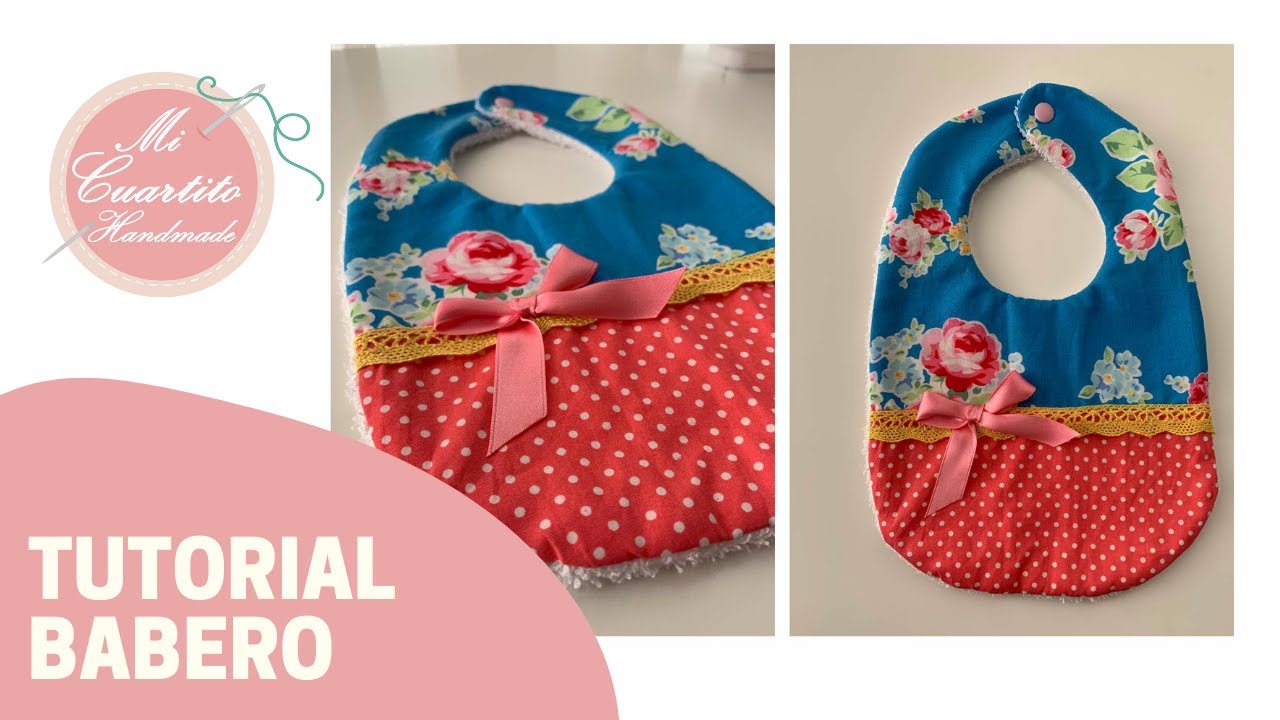🍼🍼Cómo hacer BABERO de algodón DIY [Costura FÁCIL] PATRÓN gratis 👶🏼👶🏼