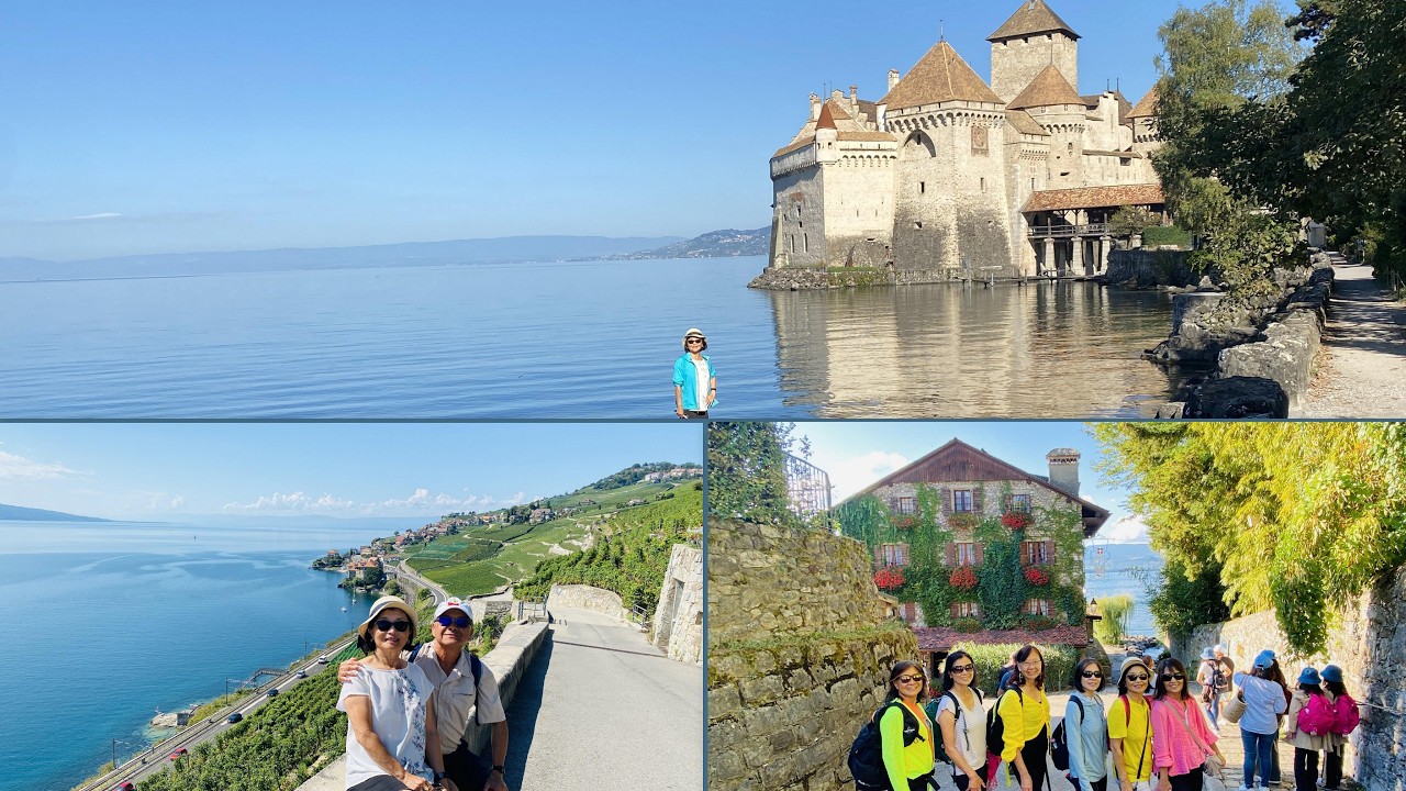 Chateau Chillon, UNESCO St-Saphorin,  Yvoire (France), and Geneva
