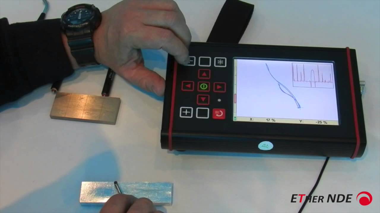 Eddy Current NDT Surface Flaw Detection Demonstration