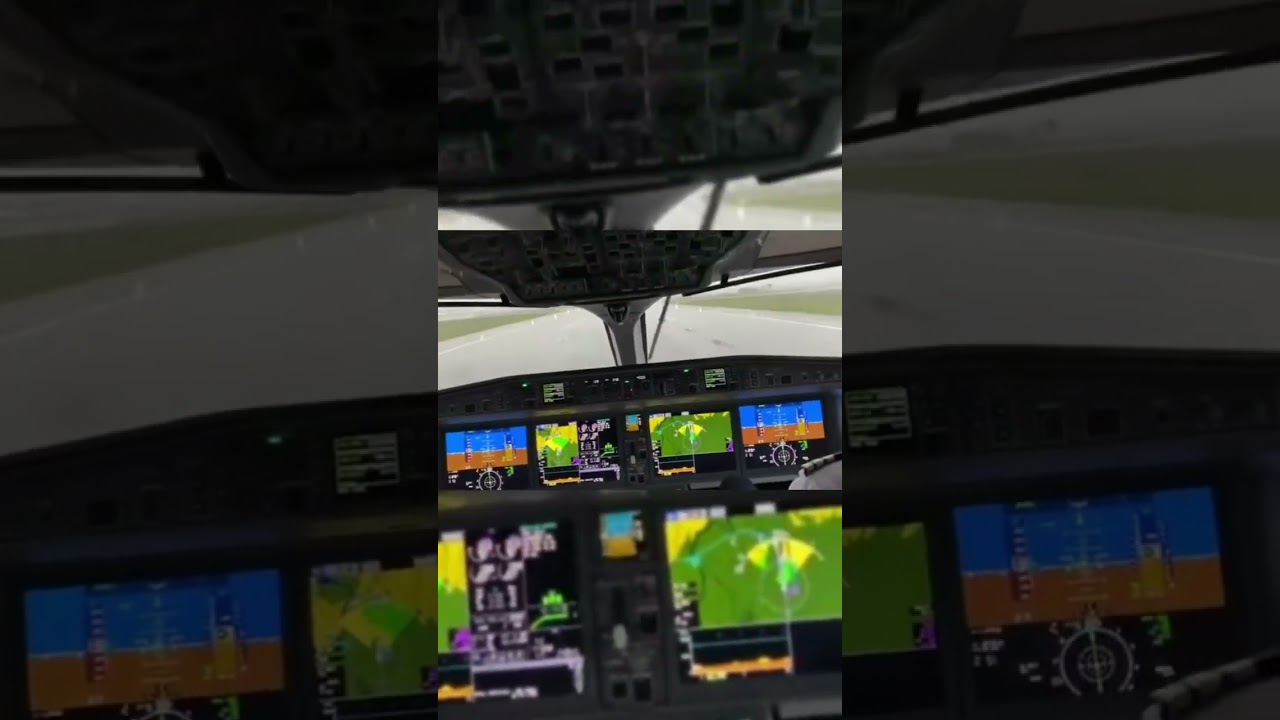 Посадка в дождливую погоду в Швейцарии на A-220
