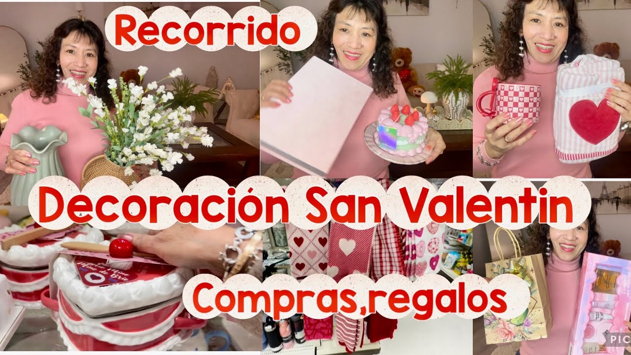 DECORACION DE SAN VALENTIN🩷RECORRIDO/COMPRAS /REGALOS:VALENTINE’S DAY DECORATIONS🌷♥️🩷